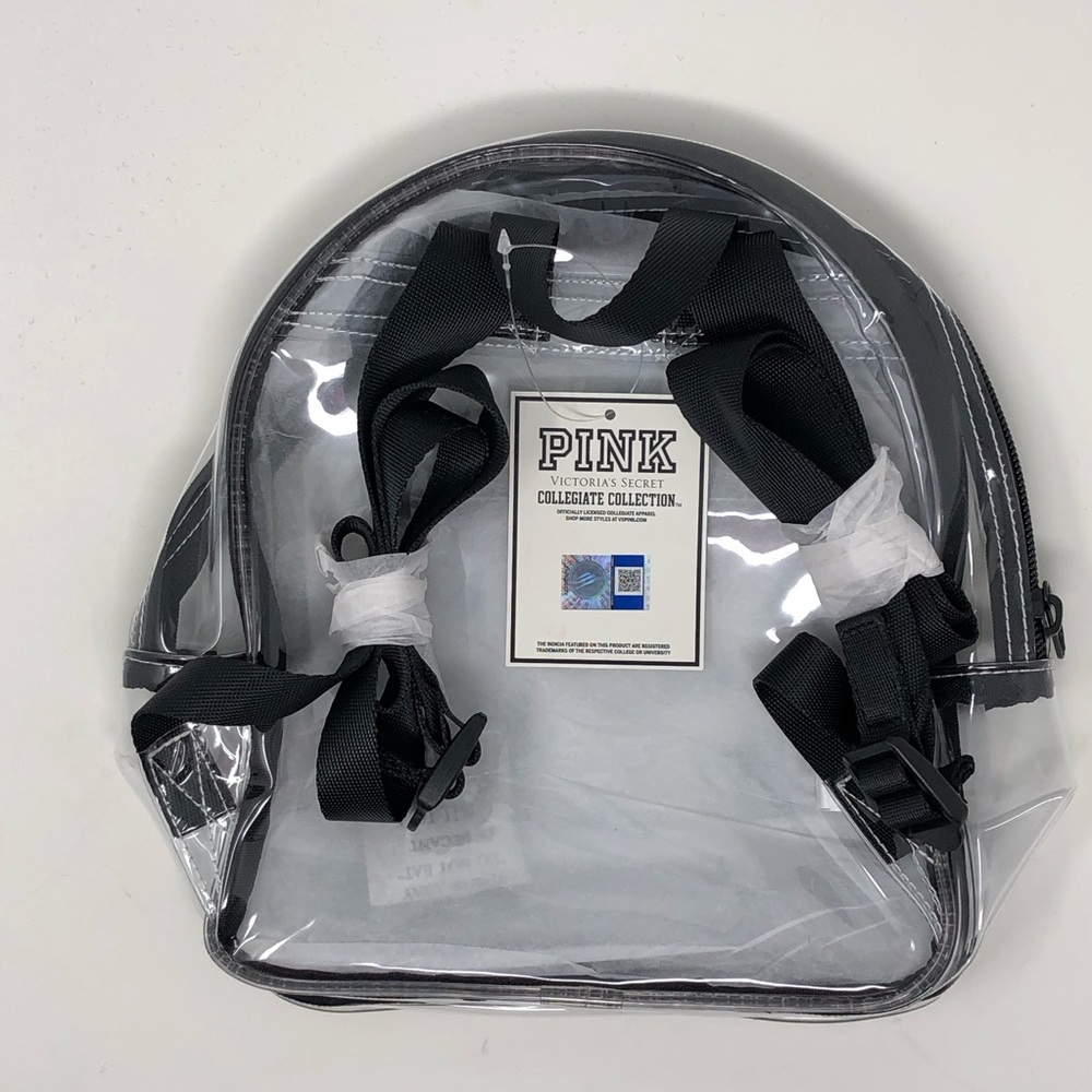 PINK VS MSU Collegiate Clear Mini Backpack NWT - Picture 3 of 6